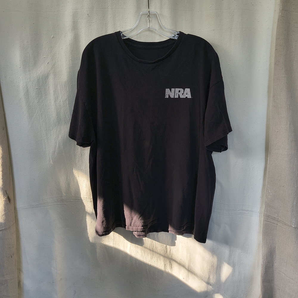 Men's XL Black NRA Short Sleeve Tee